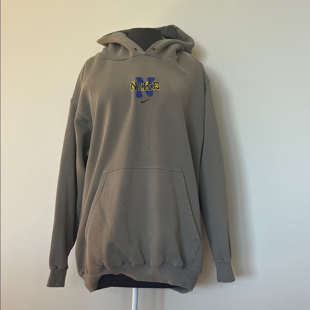 VTG 90s NIKE centre Swoosh beige hoodie